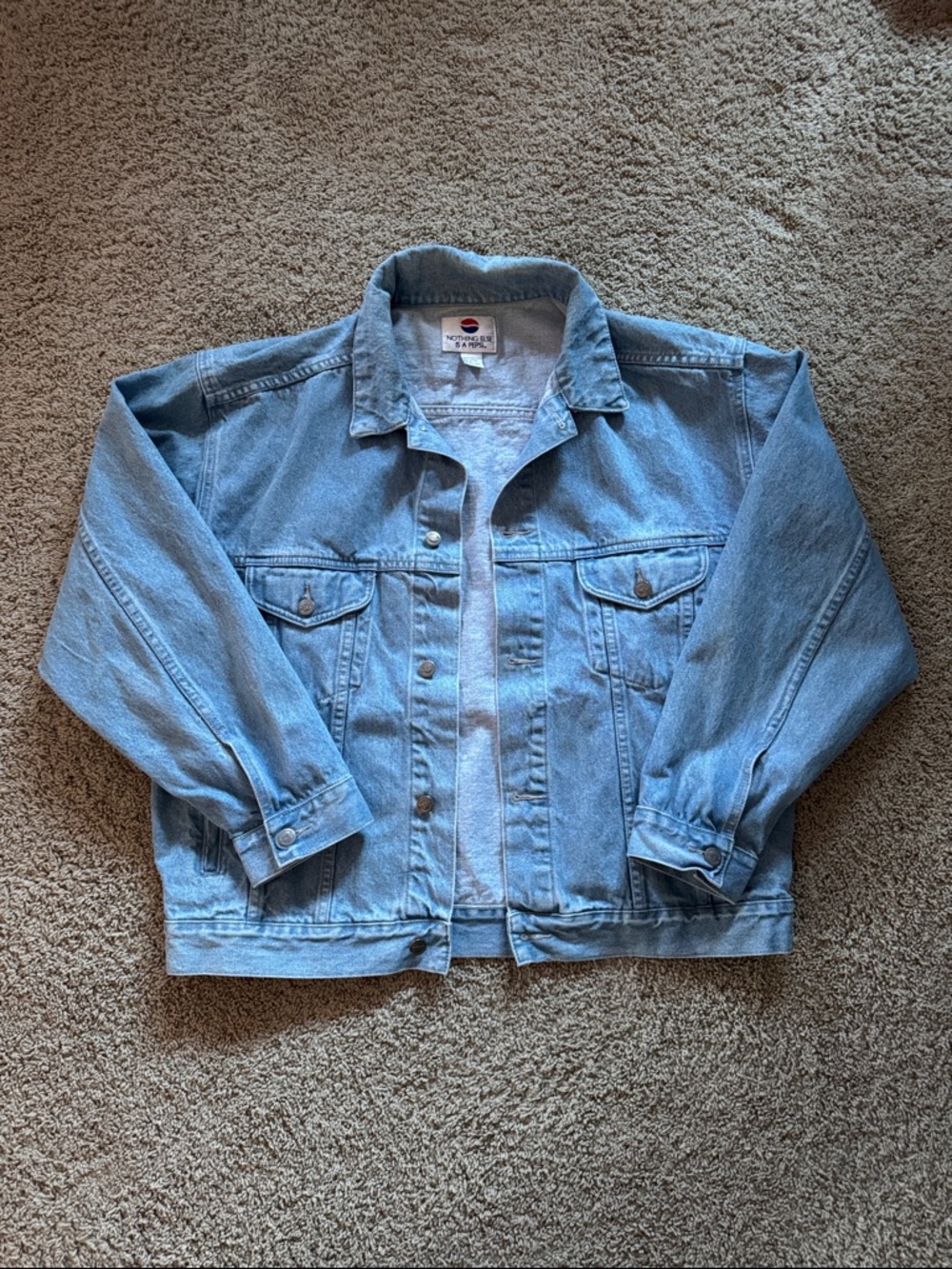 Vintage 1990s Pepsi “Nothing Else is a Pepsi” Denim Jacket